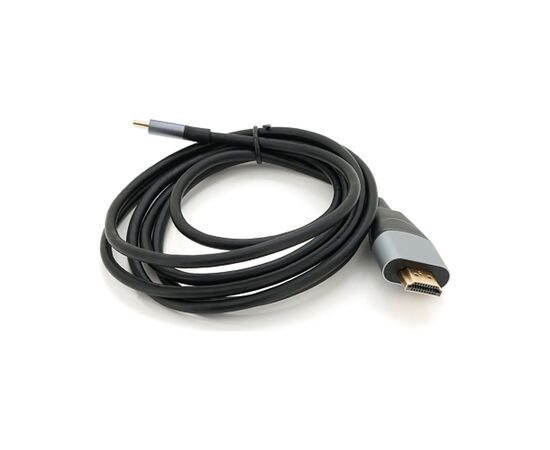 Кабель мультимедийный USB-C to HDMI M 1.8m 4K30Hz black Voltronic (YT-HDMI (M)-Type-C (M)), изображение 4 Кабель мультимедийный USB-C to HDMI M 1.8m 4K30Hz black Voltronic (YT-HDMI (M)-Type-C (M)), изображение 4