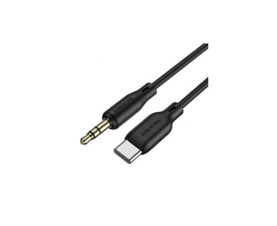 Кабель мультимедийный USB-C to 3.5mm M 1.0m silicone black BOROFONE (6941991101069)