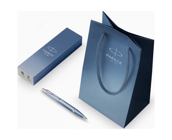 Ручка шариковая Parker IM 17 Rituals Peaceful Blue CT BP + Пакет Parker Rituals (29 432), изображение 4 Ручка шариковая Parker IM 17 Rituals Peaceful Blue CT BP + Пакет Parker Rituals (29 432), изображение 4