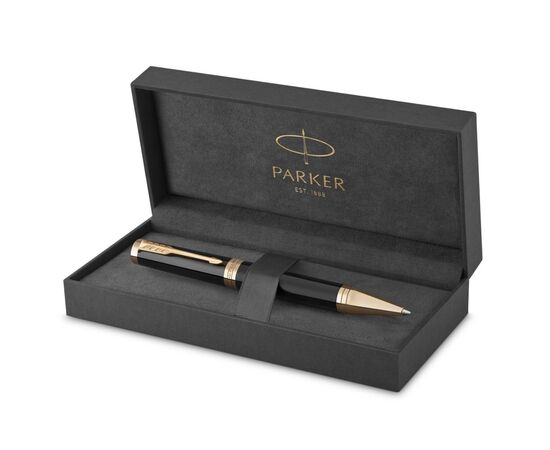 Ручка шариковая Parker INGENUITY Black Lacquer GT BP (60 032), изображение 3 Ручка шариковая Parker INGENUITY Black Lacquer GT BP (60 032), изображение 3