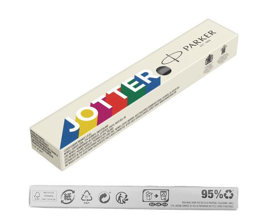 Ручка шариковая Parker JOTTER 17 Originals Pearl Grey CT BP в Eco упаковке (15 932_1e), изображение 2 Ручка шариковая Parker JOTTER 17 Originals Pearl Grey CT BP в Eco упаковке (15 932_1e), изображение 2