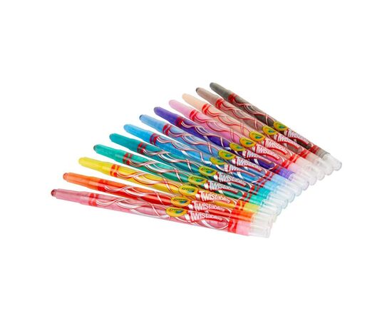 Карандаши цветные Crayola Твіст воскові, що викручуються, 12 шт (256319.024), изображение 2 Карандаши цветные Crayola Твіст воскові, що викручуються, 12 шт (256319.024), изображение 2