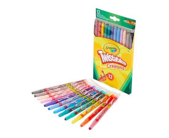 Карандаши цветные Crayola Твіст воскові, що викручуються, 12 шт (256319.024), изображение 3 Карандаши цветные Crayola Твіст воскові, що викручуються, 12 шт (256319.024), изображение 3