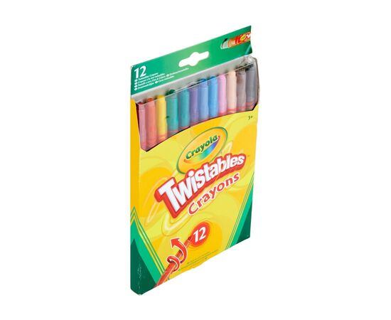 Карандаши цветные Crayola Твіст воскові, що викручуються, 12 шт (256319.024), изображение 4 Карандаши цветные Crayola Твіст воскові, що викручуються, 12 шт (256319.024), изображение 4