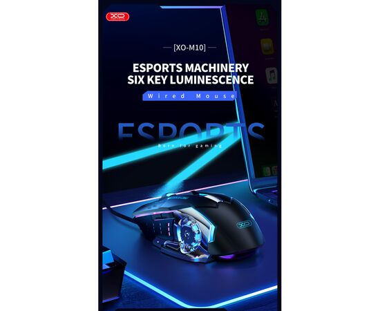 Мышка XO M10 Wireless Black/Silver (M10 Black+Silver), изображение 7 Мышка XO M10 Wireless Black/Silver (M10 Black+Silver), изображение 7