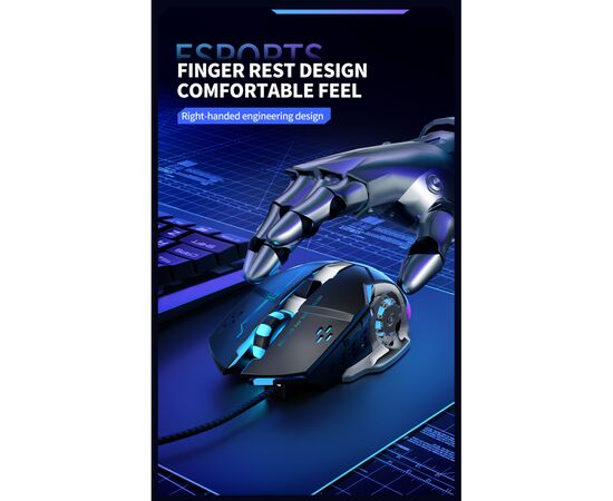 Мышка XO M10 Wireless Black/Silver (M10 Black+Silver), изображение 8 Мышка XO M10 Wireless Black/Silver (M10 Black+Silver), изображение 8