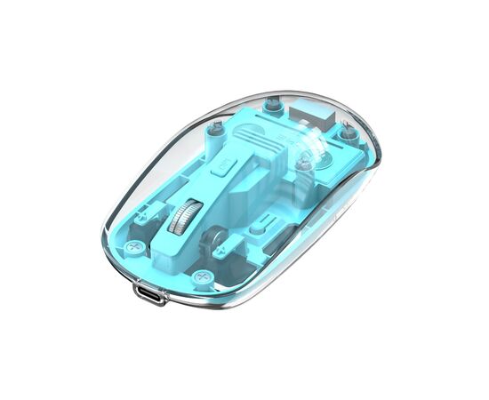 Мишка XO M12 Wireless Transparent/Blue (M12 Blue), зображення 2 Мишка XO M12 Wireless Transparent/Blue (M12 Blue), зображення 2