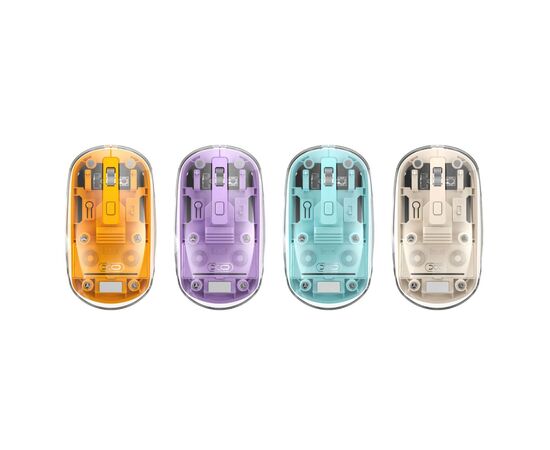 Мышка XO M12 Wireless Transparent/Yellow (M12 Yellow), изображение 4 Мышка XO M12 Wireless Transparent/Yellow (M12 Yellow), изображение 4