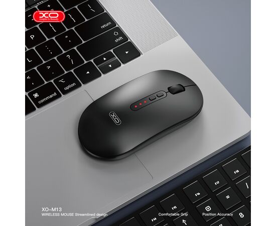 Мышка XO M13 Wireless Black (M13 Black), изображение 3 Мышка XO M13 Wireless Black (M13 Black), изображение 3