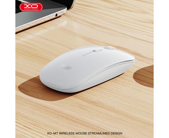 Мышка XO M7 Wireless White (M7 White), изображение 2 Мышка XO M7 Wireless White (M7 White), изображение 2