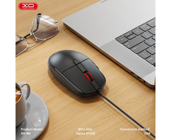 Мышка XO M8 Wireless Black (M8 Black), изображение 4 Мышка XO M8 Wireless Black (M8 Black), изображение 4