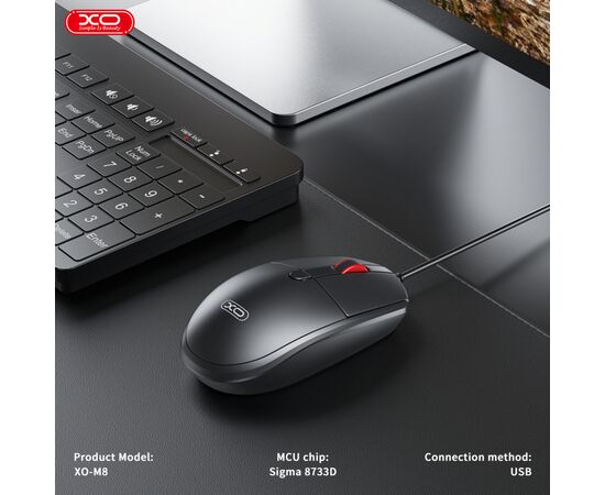 Мышка XO M8 Wireless Black (M8 Black), изображение 6 Мышка XO M8 Wireless Black (M8 Black), изображение 6
