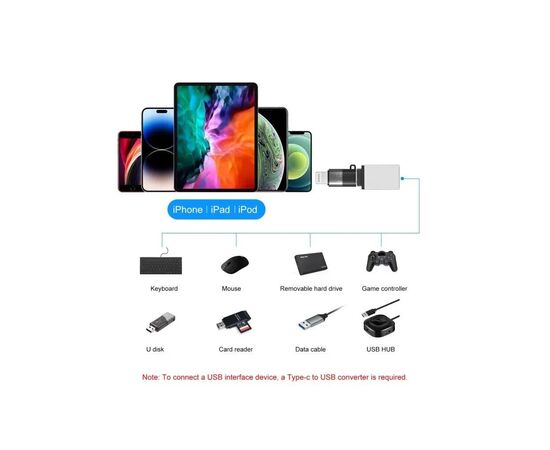Переходник USB-C F to Lightning M charger-audio XoKo (AC-029), изображение 4 Переходник USB-C F to Lightning M charger-audio XoKo (AC-029), изображение 4
