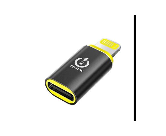 Переходник USB-C F to Lightning M 30W black XoKo (AC-033)