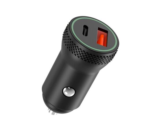 Зарядний пристрій XO 1xUSB QC3.0 + 1xUSB-C PD18W black (CC33-BK)