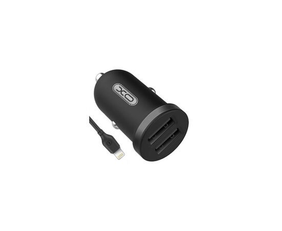 Зарядний пристрій XO 2xUSB 2.1A + cable USB to Lightning black (TZ08-L-BK), зображення 3 Зарядний пристрій XO 2xUSB 2.1A + cable USB to Lightning black (TZ08-L-BK), зображення 3