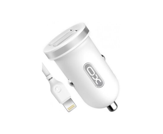 Зарядний пристрій XO 2xUSB 2.1A + cable USB to Lightning white (TZ08-L-WH)