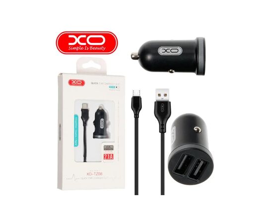 Зарядное устройство XO 2xUSB 2.1A + cable USB to Micro 5P black (TZ08-M-BK), изображение 6 Зарядное устройство XO 2xUSB 2.1A + cable USB to Micro 5P black (TZ08-M-BK), изображение 6