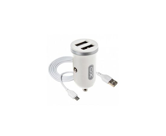 Зарядний пристрій XO 2xUSB 2.1A + cable USB to Micro 5P white (TZ08-M-WH)