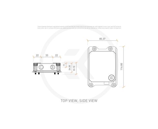 Водоблок Ekwb EK-Pro CPU WB sTR Rack - Nickel + Acetal (3831109844076), изображение 3 Водоблок Ekwb EK-Pro CPU WB sTR Rack - Nickel + Acetal (3831109844076), изображение 3