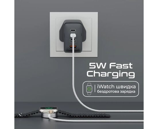 Зарядное устройство Promate USB-C to Apple Watch 1.2m 5V/1A (watchlink-c), изображение 2 Зарядное устройство Promate USB-C to Apple Watch 1.2m 5V/1A (watchlink-c), изображение 2