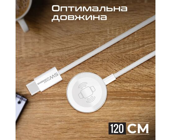 Зарядное устройство Promate USB-C to Apple Watch 1.2m 5V/1A (watchlink-c), изображение 6 Зарядное устройство Promate USB-C to Apple Watch 1.2m 5V/1A (watchlink-c), изображение 6