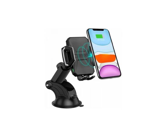 Універсальний автотримач Choetech 15W Fast Wireless Charger 4.7-7.2" (T521-F-101ACBK)