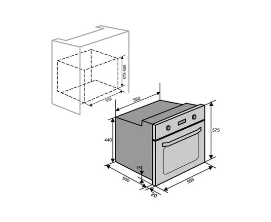 Духовой шкаф LUXELL A68-SF3 (FDT) BLACK, изображение 11 Духовой шкаф LUXELL A68-SF3 (FDT) BLACK, изображение 11