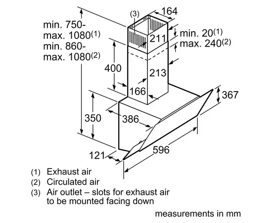 Вытяжка кухонная Bosch DWK67PJ60T, изображение 5 Вытяжка кухонная Bosch DWK67PJ60T, изображение 5