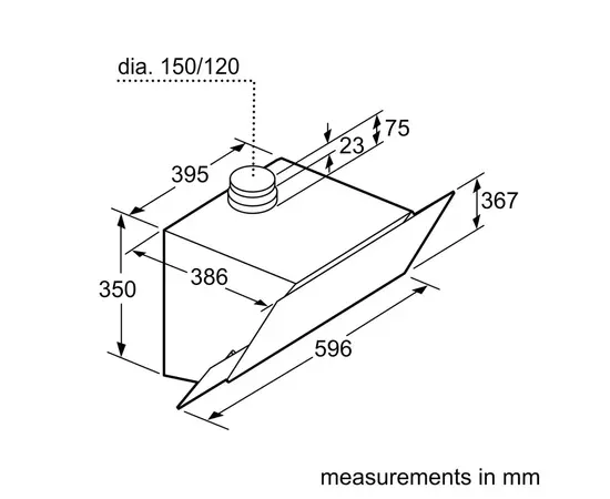 Вытяжка кухонная Bosch DWK67PJ60T, изображение 8 Вытяжка кухонная Bosch DWK67PJ60T, изображение 8
