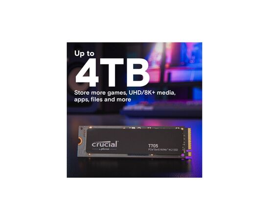 Накопичувач SSD M.2 2280 1TB T705 Micron (CT1000T705SSD3), зображення 3 Накопичувач SSD M.2 2280 1TB T705 Micron (CT1000T705SSD3), зображення 3