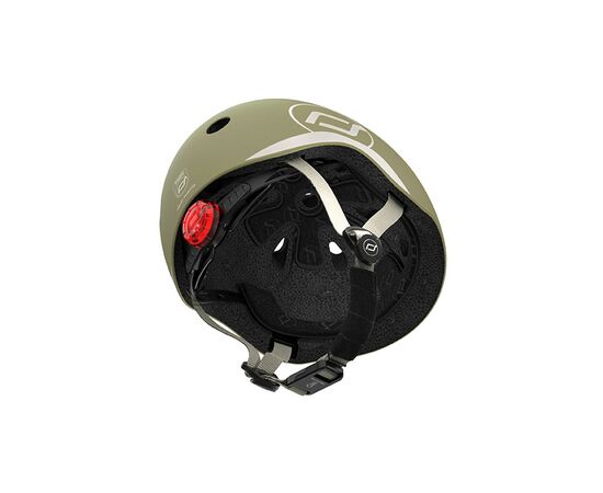Шлем Scoot&Ride оливковий з ліхтариком 45-51см (SR-181206-OLIVE), изображение 4 Шлем Scoot&Ride оливковий з ліхтариком 45-51см (SR-181206-OLIVE), изображение 4