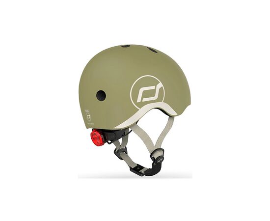 Шлем Scoot&Ride оливковий з ліхтариком 45-51см (SR-181206-OLIVE), изображение 7 Шлем Scoot&Ride оливковий з ліхтариком 45-51см (SR-181206-OLIVE), изображение 7