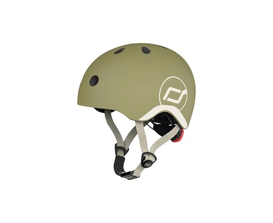 Шлем Scoot&Ride оливковий з ліхтариком 45-51см (SR-181206-OLIVE)