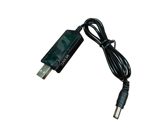 Кабель питания USB to DC 5.5x2.1mm 0.8m 12V 1.5A XoKo (DC-5-12-1,5A), изображение 2 Кабель питания USB to DC 5.5x2.1mm 0.8m 12V 1.5A XoKo (DC-5-12-1,5A), изображение 2