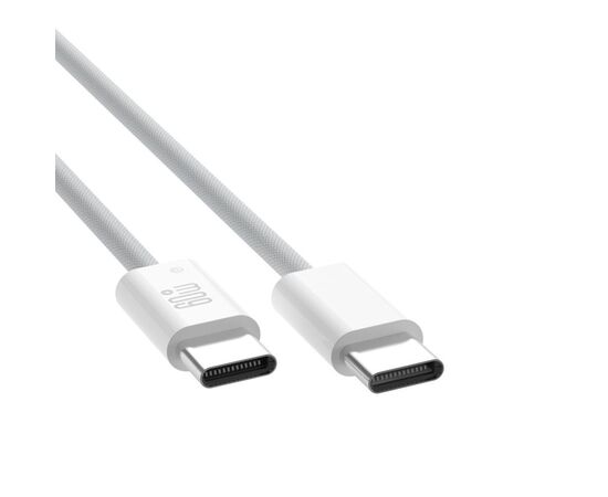 Дата кабель USB-C to USB-C 1.0m 60W white XO (CB-Q73CC), изображение 5 Дата кабель USB-C to USB-C 1.0m 60W white XO (CB-Q73CC), изображение 5