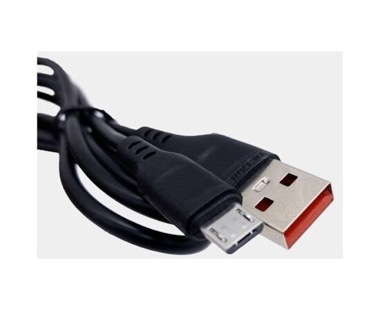 Дата кабель USB 2.0 AM to Micro 5P 1.0m 2.4A silicone black Denmen (DM-D01V-BK), изображение 3 Дата кабель USB 2.0 AM to Micro 5P 1.0m 2.4A silicone black Denmen (DM-D01V-BK), изображение 3