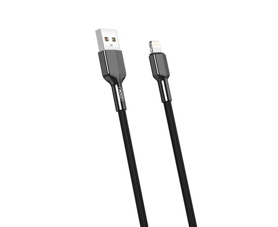 Дата кабель USB 2.0 AM to Lightning 1.0m 2.4A black XO (NB182-L-1-BK)