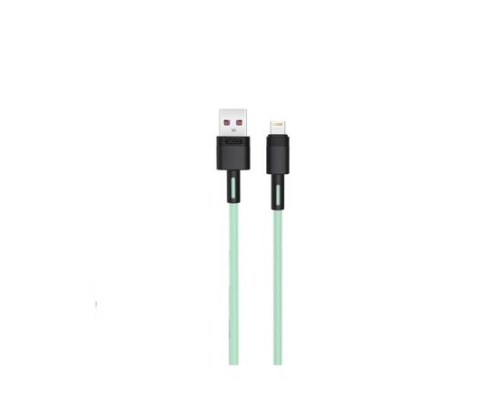 Дата кабель USB 2.0 AM to Lightning 1.0m 5A green XO (NB166-L-1-GR)