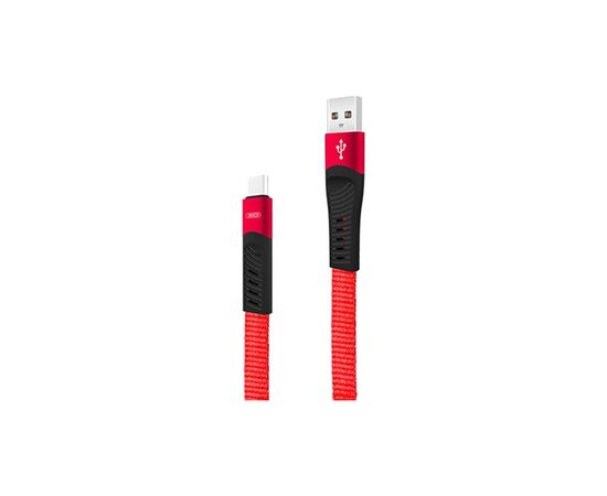 Дата кабель USB 2.0 AM to Micro 5P 1.2m 2.1A spring red XO (NB127-M-RD)