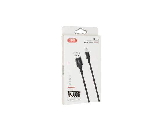 Дата кабель USB 2.0 AM to Micro 5P 2.0m 1.5A braided black XO (NB143-M2-BK), изображение 2 Дата кабель USB 2.0 AM to Micro 5P 2.0m 1.5A braided black XO (NB143-M2-BK), изображение 2