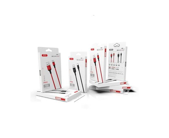 Дата кабель USB 2.0 AM to Micro 5P 2.0m 1.5A braided black XO (NB143-M2-BK), изображение 3 Дата кабель USB 2.0 AM to Micro 5P 2.0m 1.5A braided black XO (NB143-M2-BK), изображение 3