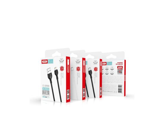 Дата кабель USB 2.0 AM to Micro 5P 1.0m 2.1A black XO (NB200-M-BK), изображение 2 Дата кабель USB 2.0 AM to Micro 5P 1.0m 2.1A black XO (NB200-M-BK), изображение 2