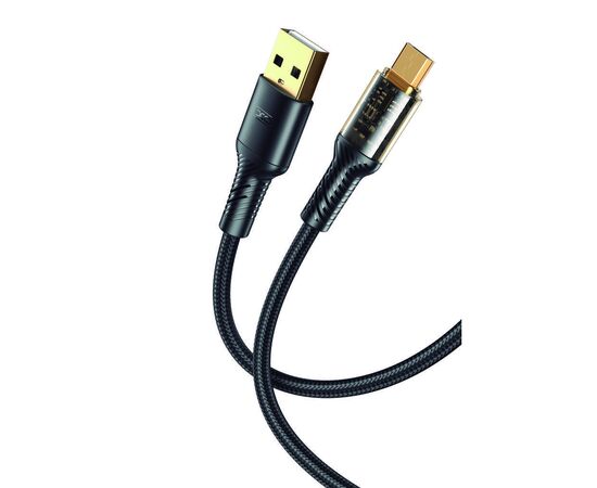 Дата кабель USB 2.0 AM to Micro 5P 1.0m 2.4A black XO (NB229-M-1-BK)