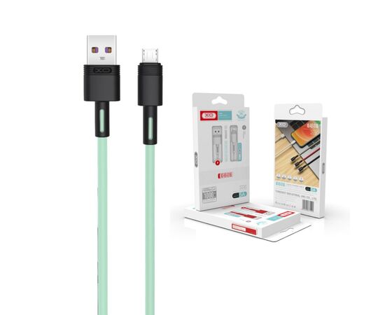Дата кабель USB 2.0 AM to Micro 5P 1.0m 5A green XO (NB166-M-1-GR), изображение 2