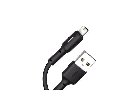Дата кабель USB 2.0 AM to Lightning 1.0m 3A black XO (NB112-i-BK)