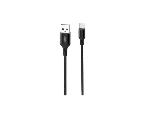Дата кабель USB 2.0 AM to USB-C 1.0m braided black XO (XO-NB143C1-BK)
