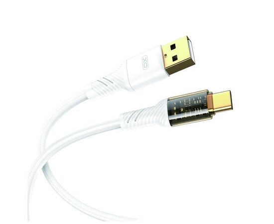Дата кабель USB 2.0 AM to USB-C 1.0m 2.4A white XO (XO-NB229-TC-1-WH), изображение 2 Дата кабель USB 2.0 AM to USB-C 1.0m 2.4A white XO (XO-NB229-TC-1-WH), изображение 2