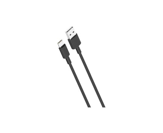 Дата кабель USB 2.0 AM to USB-C 1.0m 2.4A black XO (NB156-TC-1-BK)