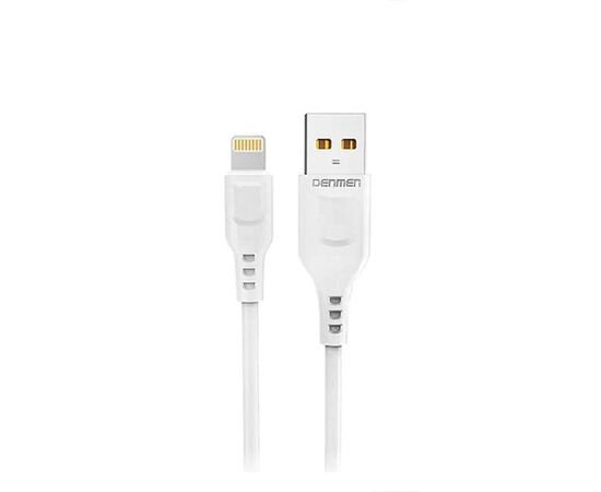 Зарядний пристрій Denmen 1xUSB 2.4A + cable USB to Lightning white (DC01L-WH), зображення 5 Зарядний пристрій Denmen 1xUSB 2.4A + cable USB to Lightning white (DC01L-WH), зображення 5